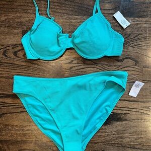 Old Navy Turquoise Bikini Set